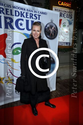 Amsterdam 21 december 2017
Premiere kerstcircus in Carre. Monique Collignon met partner