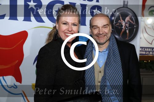 Amsterdam 21 december 2017
Premiere kerstcircus in Carre. Monique Collignon met partner