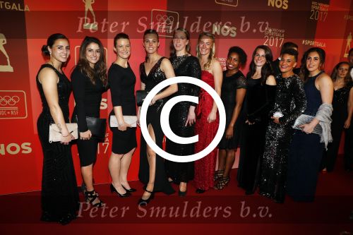 Amsterdam 19 december 2017 
Sportgala in de Rai. Sportman en sportvrouw van het jaar verkiezing. Nederlands dames elftal worden sportploeg van het jaar