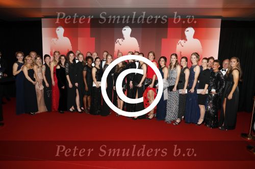 Amsterdam 19 december 2017 
Sportgala in de Rai. Sportman en sportvrouw van het jaar verkiezing. Nederlands dames elftal worden sportploeg van het jaar