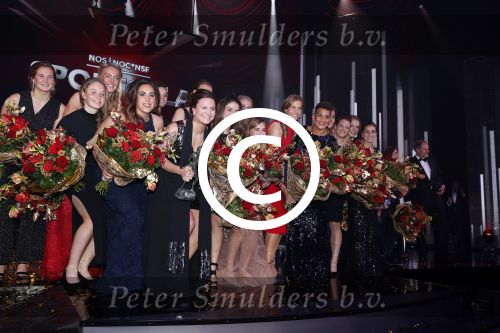 Amsterdam 19 december 2017 
Sportgala in de Rai. Sportman en sportvrouw van het jaar verkiezing. Nederlands dames elftal worden sportploeg van het jaar