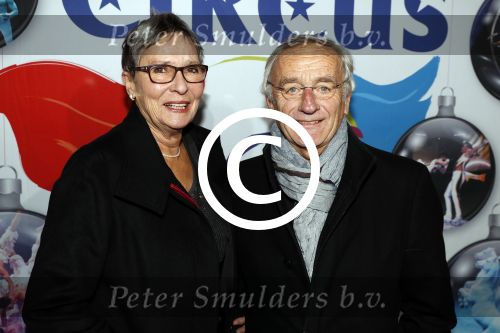 Amsterdam 21 december 2017
Premiere kerstcircus in Carre. Peter de Jong met vrouw