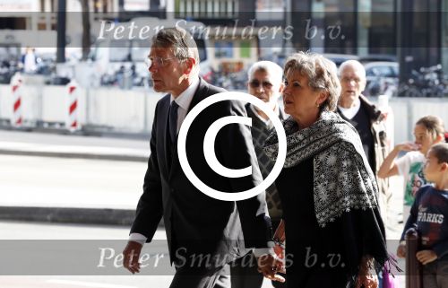 Amsterdam 14 oktober 2017
Afscheidsdienst van burgemeetser Eberhard v d Laan in het concertgebouw. Piet Hein Donner  met vrouw