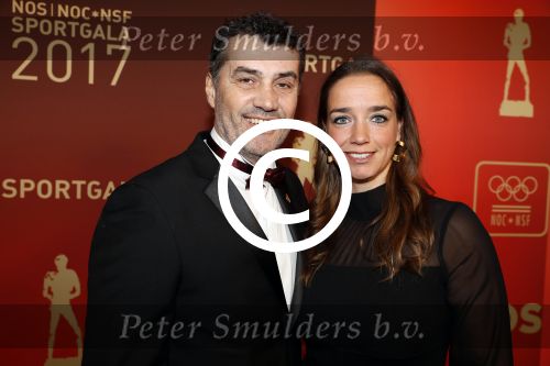 Amsterdam 19 december 2017 
Sportgala in de Rai. Sportman en sportvrouw van het jaar verkiezing. Ron Berteling met vriendin