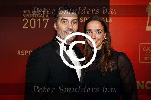 Amsterdam 19 december 2017 
Sportgala in de Rai. Sportman en sportvrouw van het jaar verkiezing. Ron Berteling met vriendin