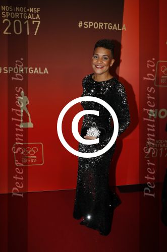 Amsterdam 19 december 2017 
Sportgala in de Rai. Sportman en sportvrouw van het jaar verkiezing. Shanice van de Sanden

 met broer