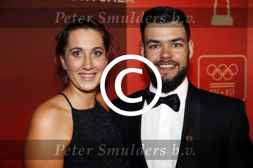 Amsterdam 19 december 2017 
Sportgala in de Rai. Sportman en sportvrouw van het jaar verkiezing. Sjinkie Knegt met vriendin