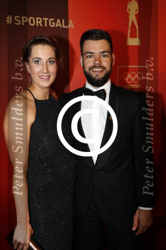 Amsterdam 19 december 2017 
Sportgala in de Rai. Sportman en sportvrouw van het jaar verkiezing. Sjinkie Knegt met vriendin
