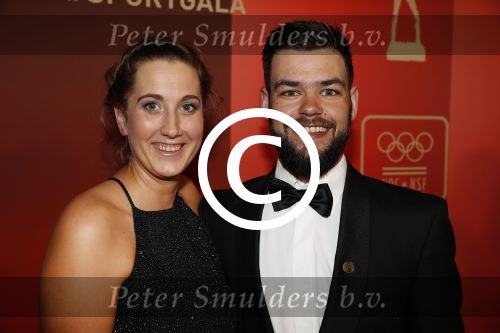Amsterdam 19 december 2017 
Sportgala in de Rai. Sportman en sportvrouw van het jaar verkiezing. Sjinkie Knegt met vriendin