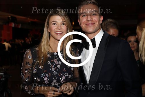 Amsterdam 19 december 2017 
Sportgala in de Rai. Sportman en sportvrouw van het jaar verkiezing. Tess Wester met vriend