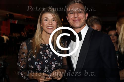 Amsterdam 19 december 2017 
Sportgala in de Rai. Sportman en sportvrouw van het jaar verkiezing. Tess Wester met vriend