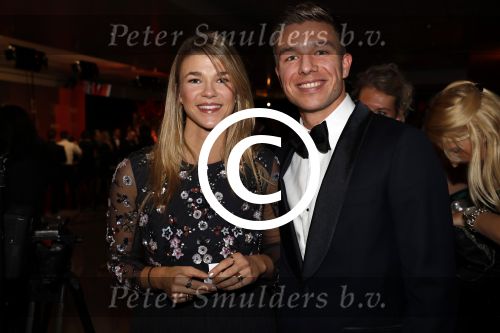 Amsterdam 19 december 2017 
Sportgala in de Rai. Sportman en sportvrouw van het jaar verkiezing. Tess Wester met vriend