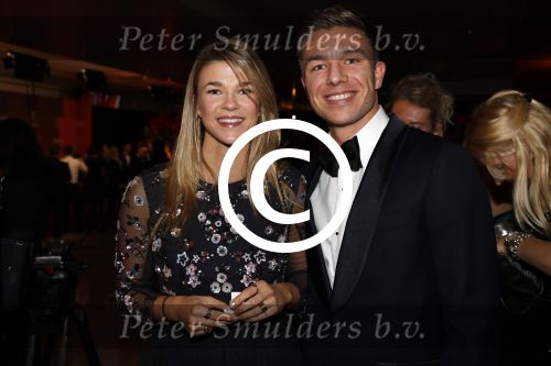 Amsterdam 19 december 2017 
Sportgala in de Rai. Sportman en sportvrouw van het jaar verkiezing. Tess Wester met vriend