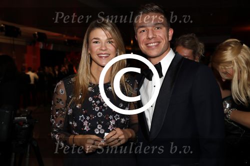Amsterdam 19 december 2017 
Sportgala in de Rai. Sportman en sportvrouw van het jaar verkiezing. Tess Wester met vriend