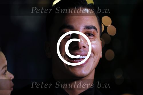 Amsterdam 24 december 2017
RTL kerst show in het ziggo dome. Timor Steffens met zus moeder en neefje