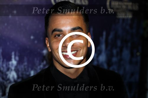 Amsterdam 24 december 2017
RTL kerst show in het ziggo dome. Timor Steffens met zus moeder en neefje