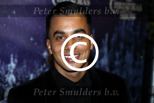Amsterdam 24 december 2017
RTL kerst show in het ziggo dome. Timor Steffens met zus moeder en neefje