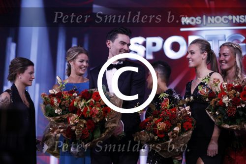 Amsterdam 19 december 2017 
Sportgala in de Rai. Sportman en sportvrouw van het jaar verkiezing. Tom Dumoulin