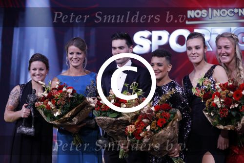 Amsterdam 19 december 2017 
Sportgala in de Rai. Sportman en sportvrouw van het jaar verkiezing. Tom Dumoulin met Dafne Schippers