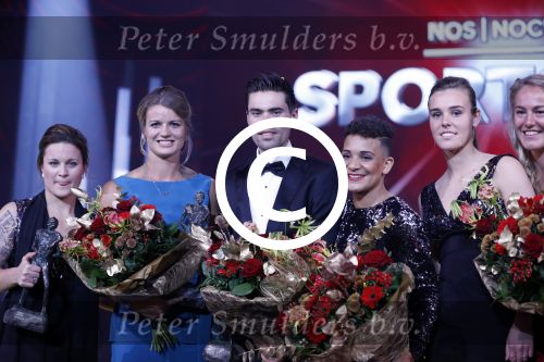 Amsterdam 19 december 2017 
Sportgala in de Rai. Sportman en sportvrouw van het jaar verkiezing. Tom Dumoulin met Dafne Schippers