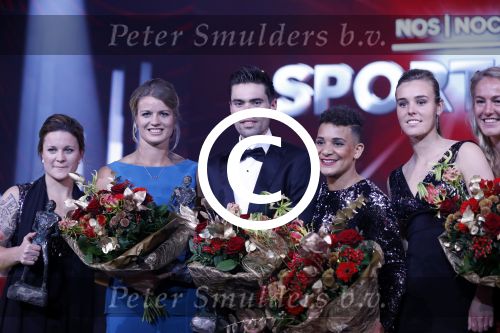 Amsterdam 19 december 2017 
Sportgala in de Rai. Sportman en sportvrouw van het jaar verkiezing. Tom Dumoulin met Dafne Schippers