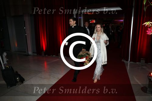 Amsterdam 19 december 2017 
Sportgala in de Rai. Sportman en sportvrouw van het jaar verkiezing. Tom Dumoulin met zijn vriendin