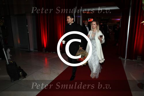 Amsterdam 19 december 2017 
Sportgala in de Rai. Sportman en sportvrouw van het jaar verkiezing. Tom Dumoulin met zijn vriendin