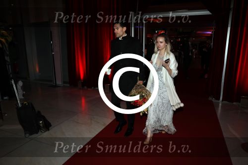 Amsterdam 19 december 2017 
Sportgala in de Rai. Sportman en sportvrouw van het jaar verkiezing. Tom Dumoulin met zijn vriendin