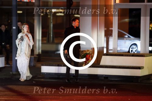 Amsterdam 19 december 2017 
Sportgala in de Rai. Sportman en sportvrouw van het jaar verkiezing. Tom Dumoulin met zijn vriendin