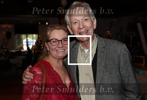 Zoetermeer 8 december 2019
Surpriseparty voor Hans Bouwens ( George Baker) vanwege zijn 75e verjaardag en 50 jaar artiest. Arnold Muhren met zijn vrouw