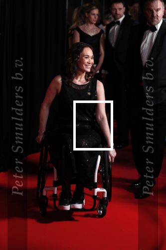 Amsterdam 18 december 2019
Sportman/ sportvrouw van het jaar gala in AFAS live ( Sportgala)
Bibian Mentel in rolstoel