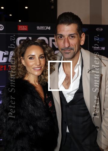 Arnhem 21 december 2019
Badr Hari versus Rico Verhoeven in het geldredome. Danny Vera met zijn vrouw