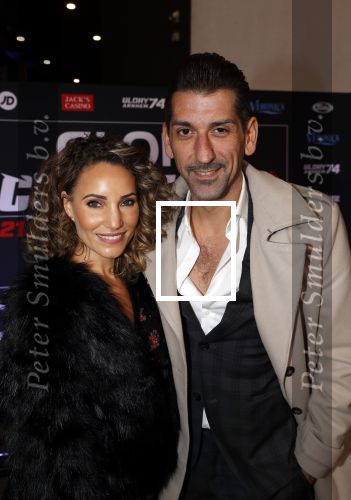 Arnhem 21 december 2019
Badr Hari versus Rico Verhoeven in het geldredome. Danny Vera met zijn vrouw
