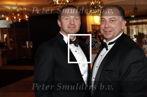 Den Haag 16 december 2019
De society lunch in hotel crown plaza . Dennis Vos met compagnon Ron Stafleu