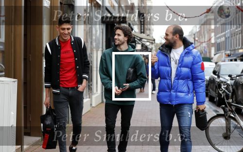 Amsterdam 9 december 2019
Ajax speler Edson Alvarez en zijn manager Nathan v Kooperen en een vriend op de pc hooftstraat.