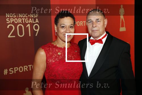 Amsterdam 18 december 2019
Sportman/ sportvrouw van het jaar gala in AFAS live ( Sportgala)
Enith Brigitha met man