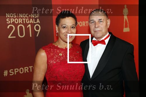 Amsterdam 18 december 2019
Sportman/ sportvrouw van het jaar gala in AFAS live ( Sportgala)
Enith Brigitha met man
