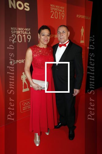 Amsterdam 18 december 2019
Sportman/ sportvrouw van het jaar gala in AFAS live ( Sportgala)
Enith Brigitha met man