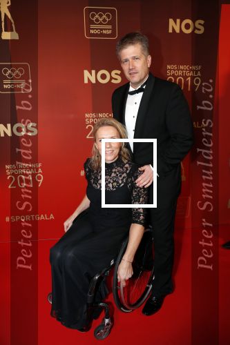 Amsterdam 18 december 2019
Sportman/ sportvrouw van het jaar gala in AFAS live ( Sportgala)
Esther Vergeer met partner