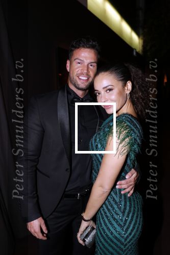Amsterdam 12 december 2019
Luxury fair LXRY in de rai. Fajah Lourens met haar nieuwe vriend Daan