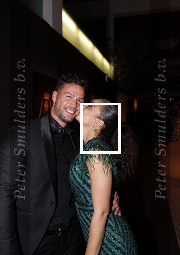 Amsterdam 12 december 2019
Luxury fair LXRY in de rai. Fajah Lourens met haar nieuwe vriend Daan