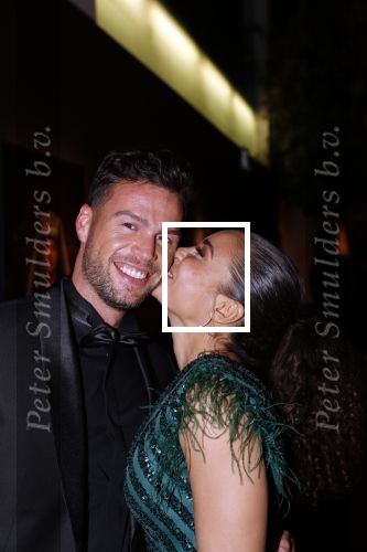 Amsterdam 12 december 2019
Luxury fair LXRY in de rai. Fajah Lourens met haar nieuwe vriend Daan