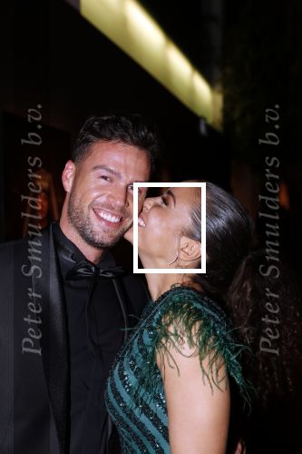 Amsterdam 12 december 2019
Luxury fair LXRY in de rai. Fajah Lourens met haar nieuwe vriend Daan