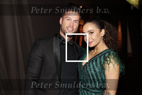 Amsterdam 12 december 2019
Luxury fair LXRY in de rai. Fajah Lourens met haar nieuwe vriend Daan