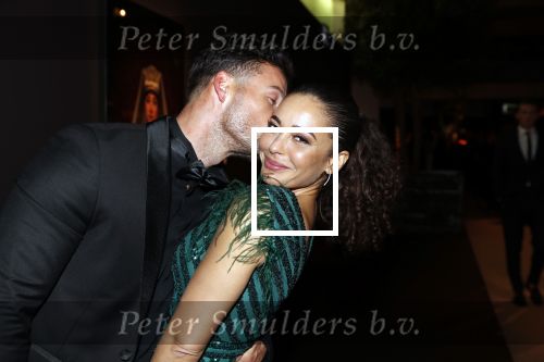 Amsterdam 12 december 2019
Luxury fair LXRY in de rai. Fajah Lourens met haar nieuwe vriend Daan