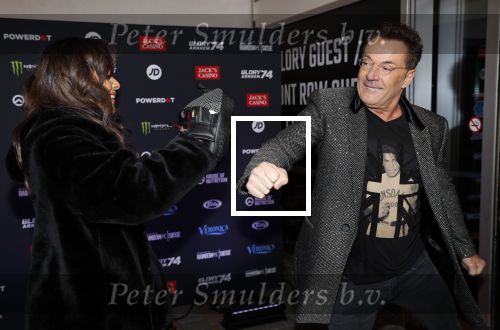 Arnhem 21 december 2019
Badr Hari versus Rico Verhoeven in het geldredome. Gerard Joling met Danthya Brooks