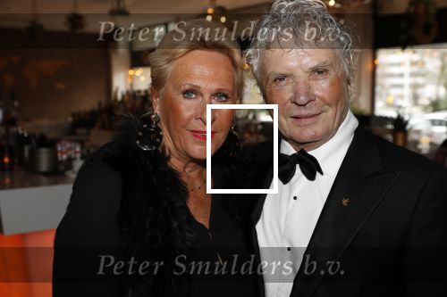 Den Haag 16 december 2019
De society lunch in hotel crown plaza . hans v Hemert met zijn vriendin