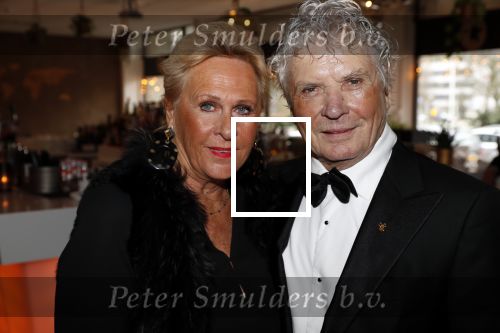 Den Haag 16 december 2019
De society lunch in hotel crown plaza . hans v Hemert met zijn vriendin