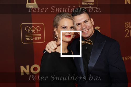 Amsterdam 18 december 2019
Sportman/ sportvrouw van het jaar gala in AFAS live ( Sportgala)
Jelle v Gorcum met partner