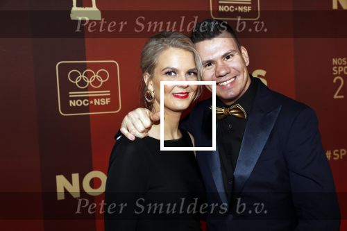 Amsterdam 18 december 2019
Sportman/ sportvrouw van het jaar gala in AFAS live ( Sportgala)
Jelle v Gorcum met partner